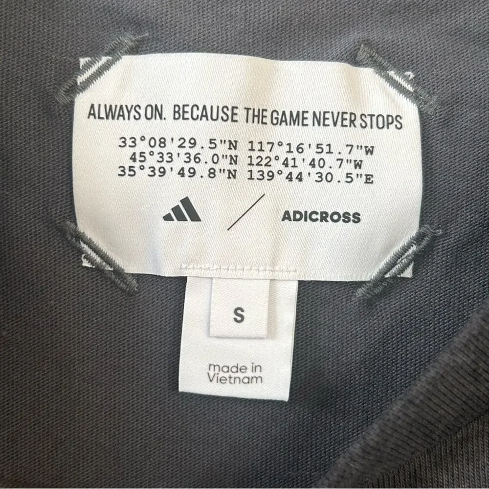 Adidas Adicross Oversized Golf Eagle Tee Shirt Black Gray Small Men’s ⛳️